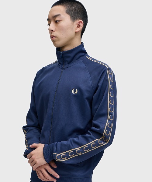 Contrast Tape Track Jacket／フレッドペリートラックジャケット