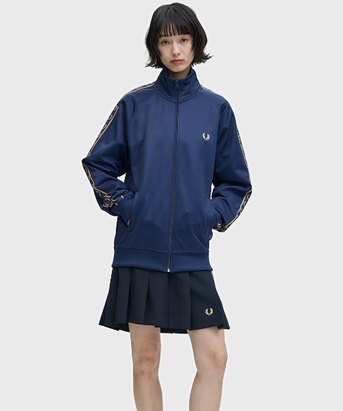 フレッドペリー　Contrast Tape Track Jacket ネイビー Contrast Tape Track Jacket／フレッドペリートラックジャケット