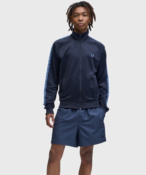 新色先行予約受付中／Contrast Tape Track Jacket／フレッドペリー