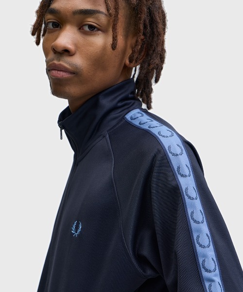 Contrast Tape Track Jacket／フレッドペリートラックジャケット