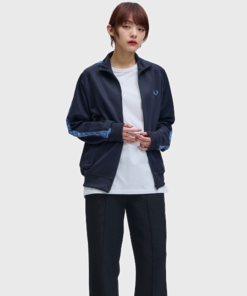 Contrast Tape Track Jacket／フレッドペリートラックジャケット