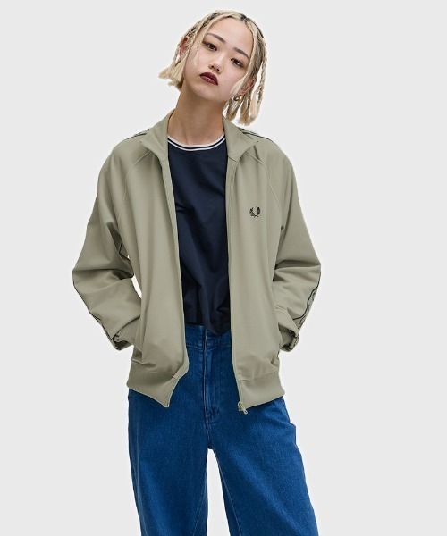 フレッドペリー ジャージ L グレー 紫 パープル ラベンダー