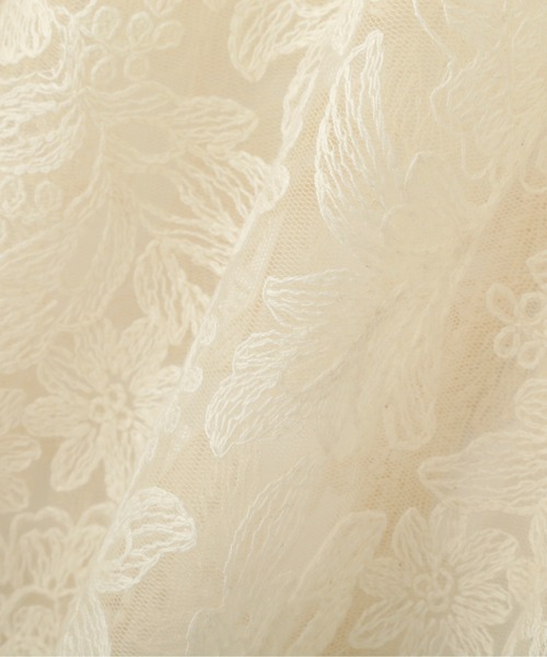 FREE'S MART（フリーズマート）の「◆刺繍チュールレースブラウス（シャツ/ブラウス・レディース・ホワイト/ブラック/イエロー・FREE）」の5枚目の写真