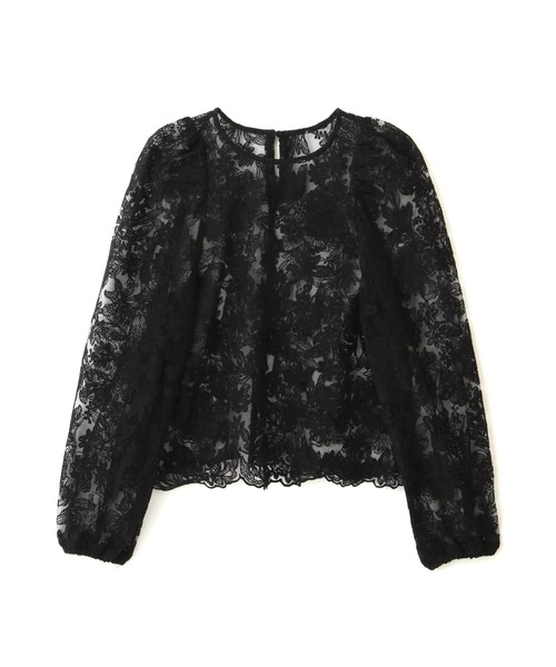 FREE'S MART（フリーズマート）の「◆刺繍チュールレースブラウス（シャツ/ブラウス・レディース・ホワイト/ブラック/イエロー・FREE）」の8枚目の写真