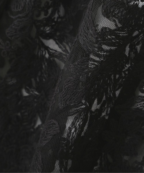 FREE'S MART（フリーズマート）の「◆刺繍チュールレースブラウス（シャツ/ブラウス・レディース・ホワイト/ブラック/イエロー・FREE）」の9枚目の写真