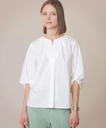 MACKINTOSH LONDON | コットンナイロンストレッチパフスリーブブラウス(シャツ/ブラウス)