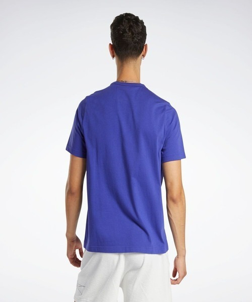 Reebok(リーボック)の「バスケットボールリムショートスリーブT / BB BASKETBALL AAWH RIM SS(Tシャツ/カットソー・メンズ・ネイビー/ブルーパープル・LARGE/MEDIUM/XX-LARGE/XXX-LARGE/X-LARGE/SMALL)」の8枚目の写真