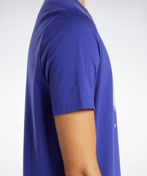 Reebok(リーボック)の「バスケットボールリムショートスリーブT / BB BASKETBALL AAWH RIM SS(Tシャツ/カットソー・メンズ・ネイビー/ブルーパープル・LARGE/MEDIUM/XX-LARGE/XXX-LARGE/X-LARGE/SMALL)」の9枚目の写真