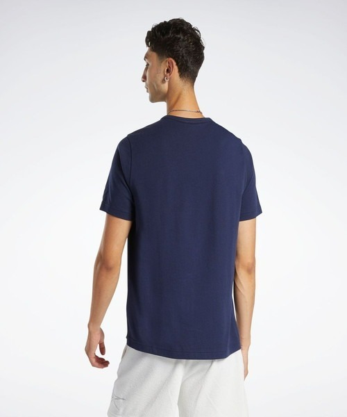 Reebok(リーボック)の「バスケットボールリムショートスリーブT / BB BASKETBALL AAWH RIM SS(Tシャツ/カットソー・メンズ・ネイビー/ブルーパープル・LARGE/MEDIUM/XX-LARGE/XXX-LARGE/X-LARGE/SMALL)」の4枚目の写真