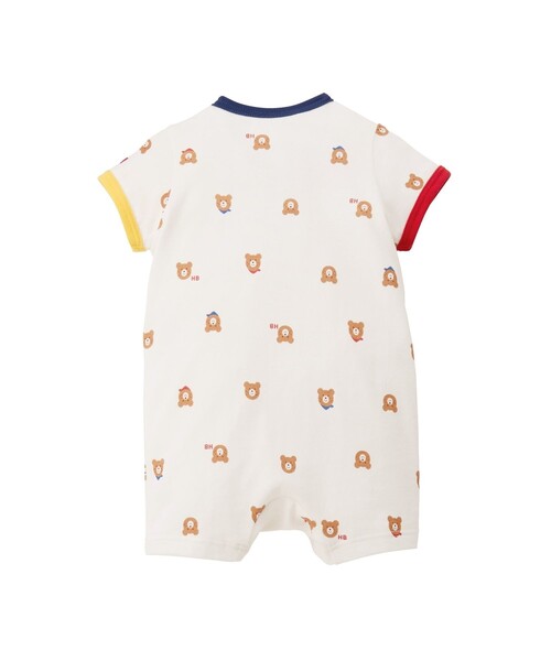 HOT BISCUITS(ホットビスケッツ)の「総柄 ショートオール(ロンパース・キッズ・マルチ/ホワイト・80cm/70cm)」の6枚目の写真