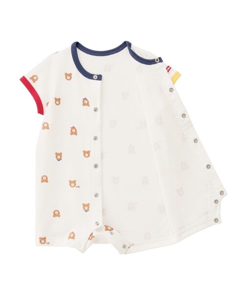 HOT BISCUITS(ホットビスケッツ)の「総柄 ショートオール(ロンパース・キッズ・マルチ/ホワイト・80cm/70cm)」の8枚目の写真