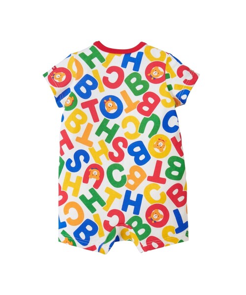 HOT BISCUITS(ホットビスケッツ)の「総柄 ショートオール(ロンパース・キッズ・マルチ/ホワイト・80cm/70cm)」の9枚目の写真