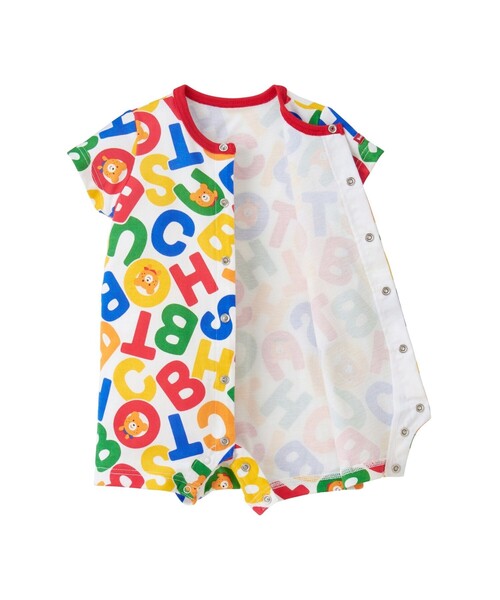 HOT BISCUITS(ホットビスケッツ)の「総柄 ショートオール(ロンパース・キッズ・マルチ/ホワイト・80cm/70cm)」の11枚目の写真