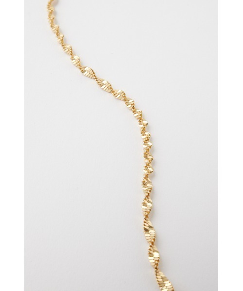 MOUSSY（マウジー）の「TWIST CHAIN MINI ネックレス（ネックレス・レディース・ゴールド/シルバー・FREE）」の3枚目の写真