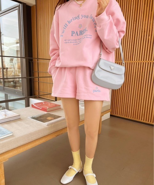 LAC-VERT（ラック・ヴェール）の「PARISロゴ刺繍スウェット（スウェット・レディース・ライトブルー/イエロー/ネイビー/ピンク/ライトグリーン/ライトグレー・FREE）」の20枚目の写真