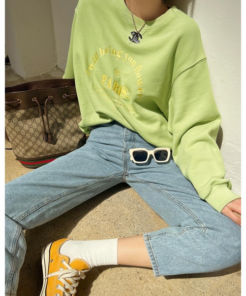 セール】PARISロゴ刺繍スウェット（スウェット）｜LAC-VERT（ラック