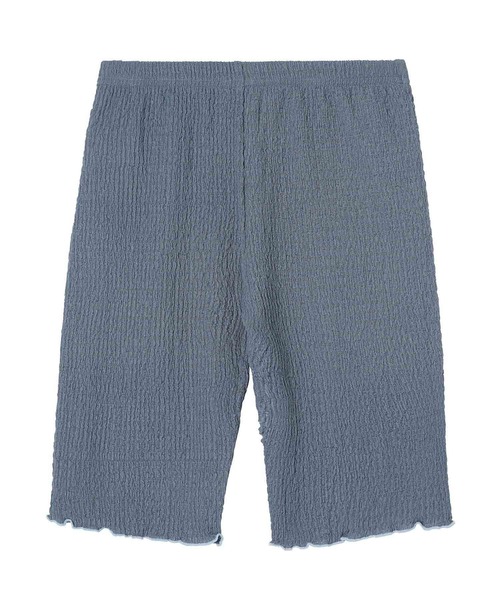 X-girl(エックスガール)の「SHIRRED CREPE LEGGINGS(レギンス/スパッツ・レディース・ブラック/ベージュ/ブルー・M/S)」の5枚目の写真