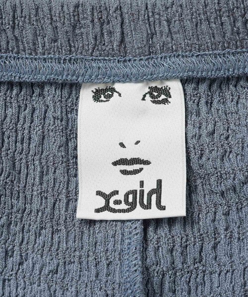 X-girl(エックスガール)の「SHIRRED CREPE LEGGINGS(レギンス/スパッツ・レディース・ブラック/ベージュ/ブルー・M/S)」の6枚目の写真