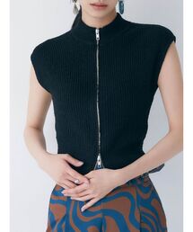 MURUA | フロントZIPニットタンク(ニット/セーター)