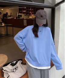 【URGE:】オーバーサイズ レイヤード ロングスリーブ トップス