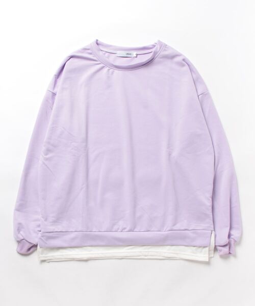 urge:(アージコロン )の「【URGE:】オーバーサイズ レイヤード ロングスリーブ トップス(Tシャツ/カットソー・レディース・オレンジ/ブルー/グレー/パープル・MEDIUM/LARGE/X-LARGE)」の15枚目の写真