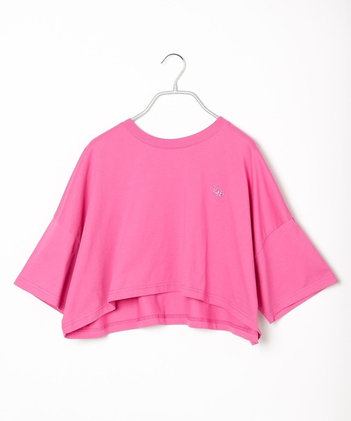 PBLIM（ページボーイリム）の「PAGEBOYLIM/ワイドショートT（Tシャツ/カットソー・レディース・オフホワイト/ブルー/ブラック/ピンク・FREE）」の18枚目の写真