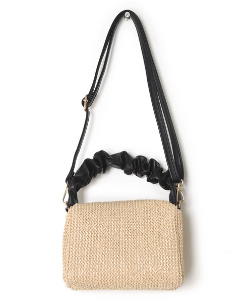 w closet（ダブルクローゼット）の「【2WAY】サマーショルダーバッグ（ハンドバッグ・レディース・サックスブルー/ホワイト/ブラック・FREE）」の5枚目の写真