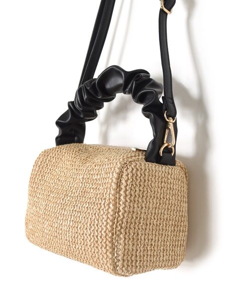 w closet（ダブルクローゼット）の「【2WAY】サマーショルダーバッグ（ハンドバッグ・レディース・サックスブルー/ホワイト/ブラック・FREE）」の6枚目の写真