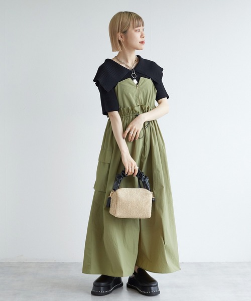 w closet（ダブルクローゼット）の「【2WAY】サマーショルダーバッグ（ハンドバッグ・レディース・サックスブルー/ホワイト/ブラック・FREE）」の13枚目の写真