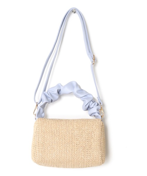 w closet（ダブルクローゼット）の「【2WAY】サマーショルダーバッグ（ハンドバッグ・レディース・サックスブルー/ホワイト/ブラック・FREE）」の8枚目の写真
