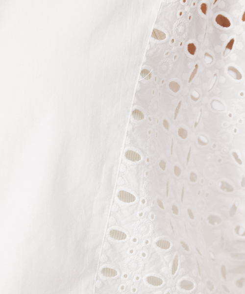 qualite（カリテ）の「レースドルマンブラウス（シャツ/ブラウス・レディース・ホワイト/チャコールグレー・フリー）」の13枚目の写真