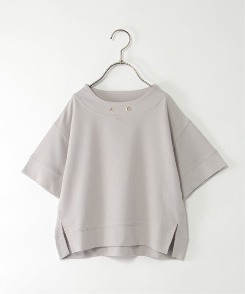 ikka（イッカ）の「【親子コーデ】鹿の子ワイドネックプルオーバー（120~160cm）（Tシャツ/カットソー・キッズ・ブルー/ライトグレー・120/130/140/150/160）」の12枚目の写真