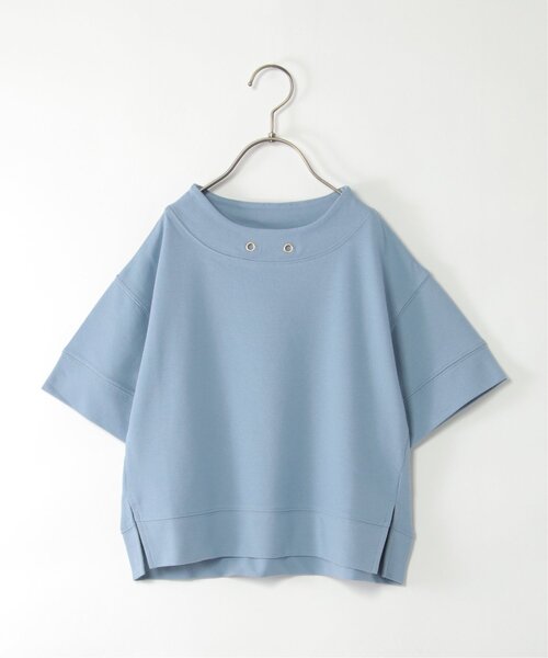 ikka（イッカ）の「【親子コーデ】鹿の子ワイドネックプルオーバー（120~160cm）（Tシャツ/カットソー・キッズ・ブルー/ライトグレー・120/130/140/150/160）」の14枚目の写真