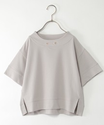 ikka | 【親子おそろい】鹿の子ワイドネックプルオーバー（120~160cm）(Tシャツ/カットソー)