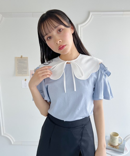Loueme（ルエム）の「スカラップカラー付け襟（付け襟・レディース・ホワイト・FREE）」の5枚目の写真