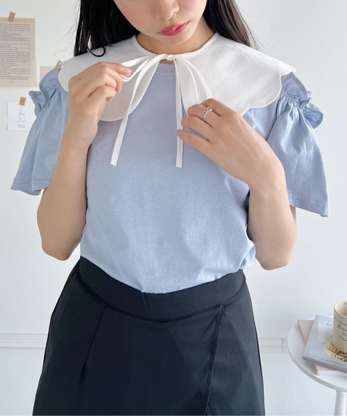 Loueme（ルエム）の「スカラップカラー付け襟（付け襟・レディース・ホワイト・FREE）」の3枚目の写真