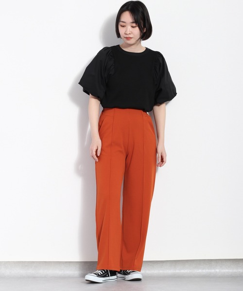 cepo(セポ)の「キリカエボリュームスリーブTee(Tシャツ/カットソー・レディース・ブラック/オフホワイト/ベージュ・M)」の15枚目の写真