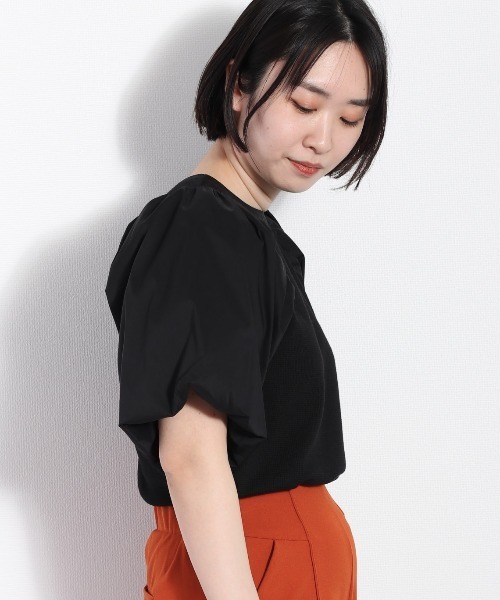 cepo(セポ)の「キリカエボリュームスリーブTee(Tシャツ/カットソー・レディース・ブラック/オフホワイト/ベージュ・M)」の12枚目の写真