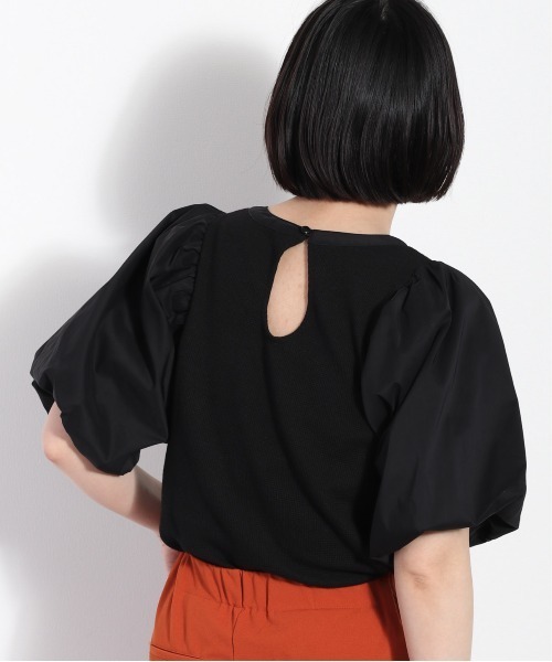 cepo(セポ)の「キリカエボリュームスリーブTee(Tシャツ/カットソー・レディース・ブラック/オフホワイト/ベージュ・M)」の13枚目の写真