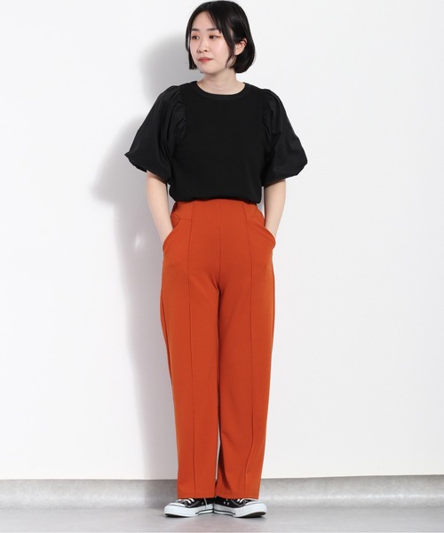 cepo(セポ)の「キリカエボリュームスリーブTee(Tシャツ/カットソー・レディース・ブラック/オフホワイト/ベージュ・M)」の14枚目の写真