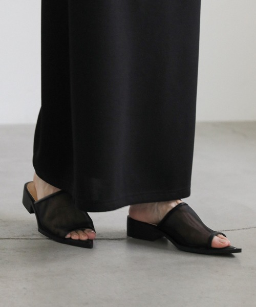 select MOCA（セレクトモカ）の「シースルーメッシュサンダル（サンダル・レディース・ブラック/オフホワイト・SMALL/MEDIUM/LARGE）」の21枚目の写真