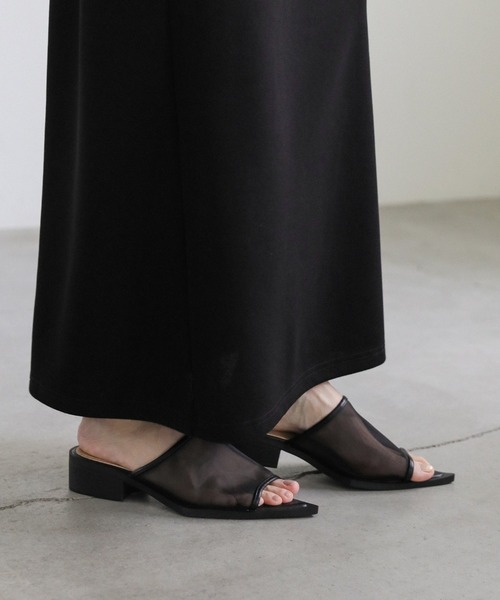 select MOCA（セレクトモカ）の「シースルーメッシュサンダル（サンダル・レディース・ブラック/オフホワイト・SMALL/MEDIUM/LARGE）」の18枚目の写真