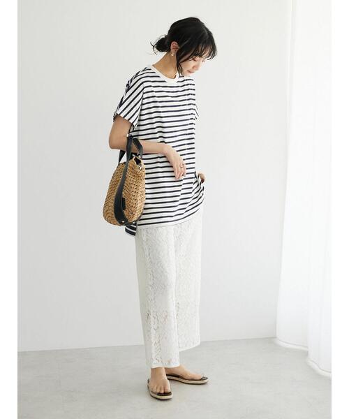 CRAFT STANDARD BOUTIQUE(クラフトスタンダードブティック)の「花柄レースイージーパンツ(その他パンツ・レディース・チャコールグレー/オフホワイト・FREE)」の22枚目の写真