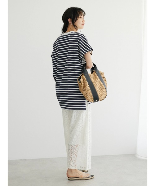 CRAFT STANDARD BOUTIQUE(クラフトスタンダードブティック)の「花柄レースイージーパンツ(その他パンツ・レディース・チャコールグレー/オフホワイト・FREE)」の8枚目の写真