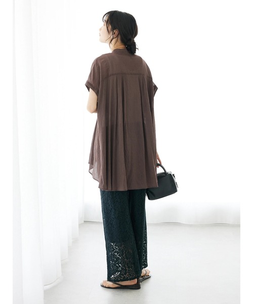 CRAFT STANDARD BOUTIQUE(クラフトスタンダードブティック)の「花柄レースイージーパンツ(その他パンツ・レディース・チャコールグレー/オフホワイト・FREE)」の17枚目の写真