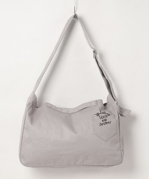 THRASHER(スラッシャー)の「CANVAS Shoulder Bag/スラッシャーキャンバスショルダーバッグ(ショルダーバッグ・メンズ・ブラック/グレー/ホワイト/ベージュ/ブラック系その他/ホワイト系その他2/ブラック系その他2/ホワイト系その他・FREE)」の7枚目の写真