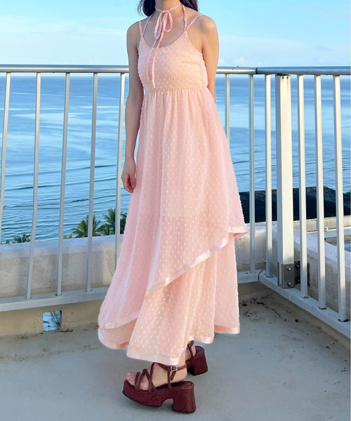 apres jour by あかちゃす（アプレジュールバイアカチャス）の「【あかちゃすコラボアイテム】レイヤードキャミワンピース【ZOZOTOWN限定アイテム】（ワンピース・レディース・ブラック/オフホワイト/ピンク・X-LARGE/フリー）」の19枚目の写真