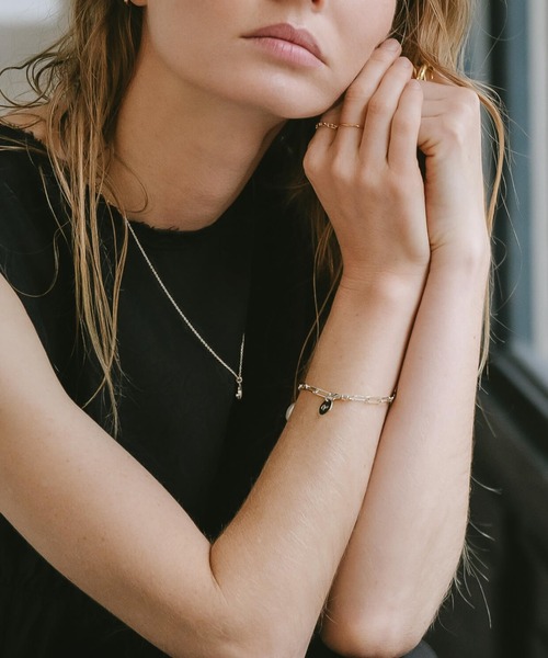 Ops.（オプス）の「ブレスレット レディース シルバー925 ゴールド 金属アレルギー対応【Ronoel ロノエル】（ブレスレット・レディース・シルバー/イエローゴールド・ONE SIZE）」の4枚目の写真