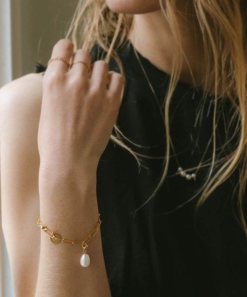 Ops.（オプス）の「ブレスレット レディース シルバー925 ゴールド 金属アレルギー対応【Ronoel ロノエル】（ブレスレット・レディース・シルバー/イエローゴールド・ONE SIZE）」の8枚目の写真