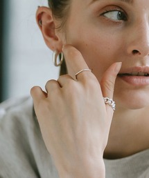アクセサリー リング レディース シルバー925 六角形 ドロップ【LEIKKISA レイキッサ】
